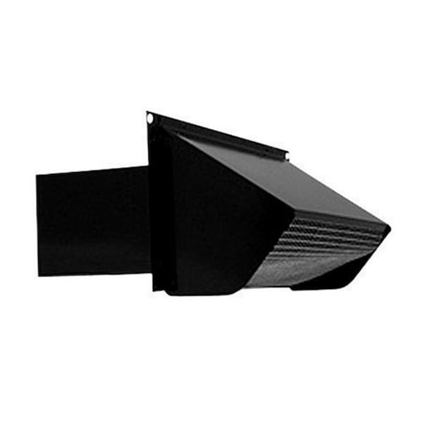Broan-Nutone Broan & Nutone 639 Wall Cap Duct  Black - 3402344