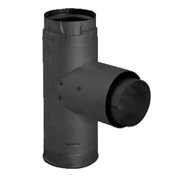 Duravent 4 in. PelletVent Pro Adaptor Tee with Clean-Out CapGalvalume - 3589578