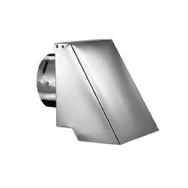 Blueprints 4 in. PelletVent Pro Square Horizontal Cap, Stainless Steel - BL1708425