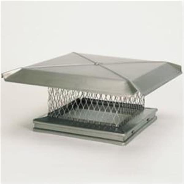 Integra Miltex Gelco 13105 8 Inch  x 17 Inch  Gelco Stainless Steel Single-flue Chiminey Cap  304-alloy - 13105