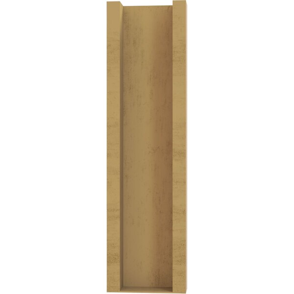 Ekena Millwork 6-in W x 22-in D x 22-in H Balboa Slat Rough Cedar Woodgrain TimberThane Outlooker, Primed Tan - OUTUR060X22X22BOA24RCPR
