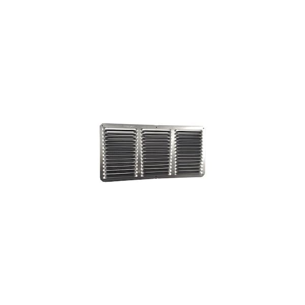 Lomanco Mill-Finished Under Eave Cornice Vent, Aluminum, 16 x 8-In. Clear - C816