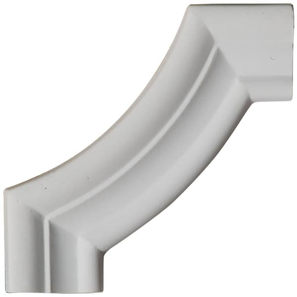 Ekena Millwork 4"W x 4"H x 5/8"P Stockport Panel Moulding Corner (matches moulding PML01X00ST) - PML04X04ST