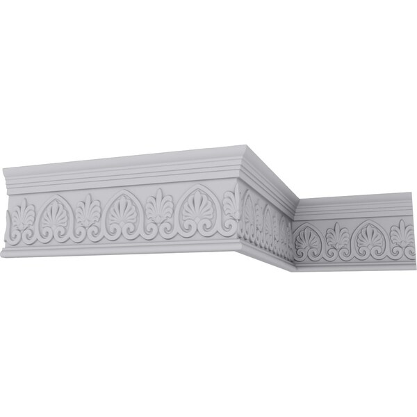 Ekena Millwork 7 3/4"H x 1 3/8"P x 94 1/2"L Emery Scrolled Palmelle Frieze - MLD07X01EM