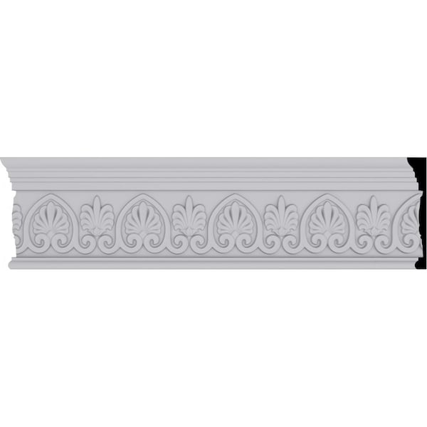 Ekena Millwork 7 3/4"H x 1 3/8"P x 94 1/2"L Emery Scrolled Palmelle Frieze - MLD07X01EM