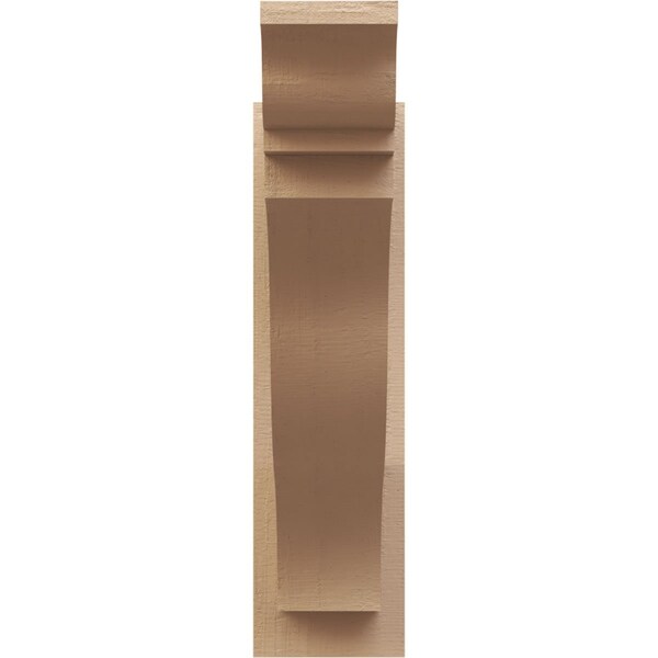 Ekena Millwork 6-in W x 22-in D x 22-in H Funston Trad Rough Cedar Woodgrain TimberThane Outlooker, Primed Tan - OUTUR060X22X22FST04RCPR
