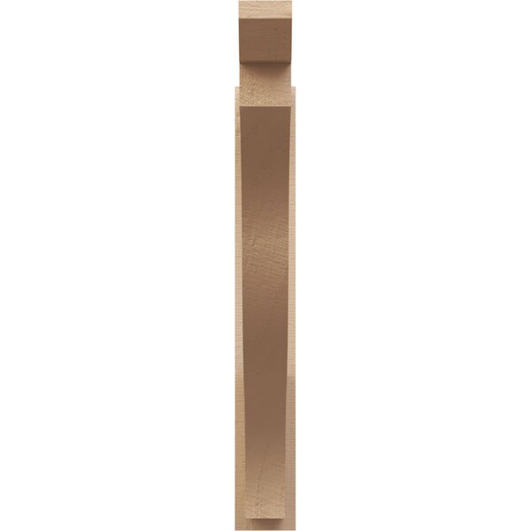 Ekena Millwork 5 1/2-in W x 40-in D x 40-in H Funston Slat Rough Cedar Woodgrain TimberThane Outlooker, Primed Tan - OUTUR055X40X40FST24RCPR