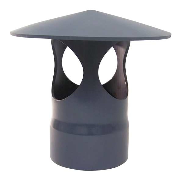 Plastic Supply 21" x 16" Round Rain Cap - PVCRCA10
