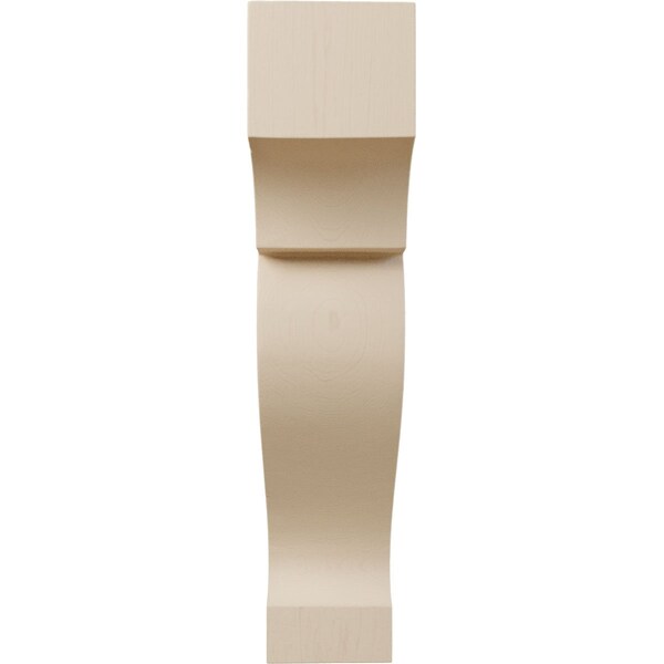Ekena Millwork 1 3/4"W x 4"D x 8"H Medium Dearborn Wood Corbel, Alder - CORW02X08X04DRAL