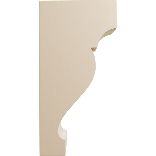 Ekena Millwork 1 3/4"W x 4"D x 8"H Medium Dearborn Wood Corbel, Alder - CORW02X08X04DRAL