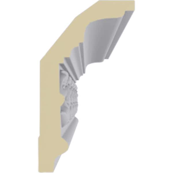 Ekena Millwork 5 1/8"H x 2 7/8"P x 6"F x 94 1/2"L Springtime Crown Moulding - MLD05X02X06SP
