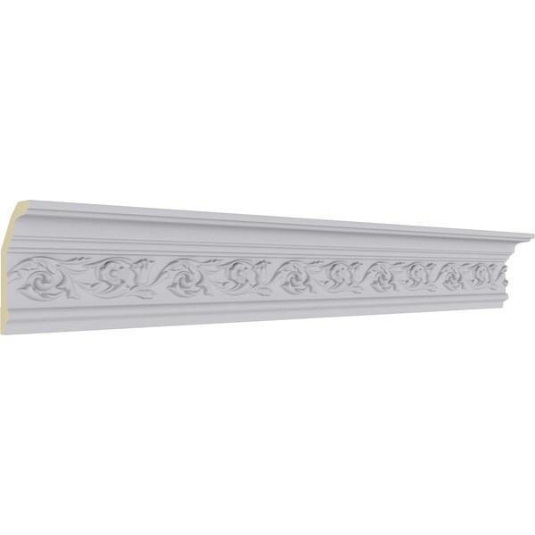 Ekena Millwork 5 1/8"H x 2 7/8"P x 6"F x 94 1/2"L Springtime Crown Moulding - MLD05X02X06SP