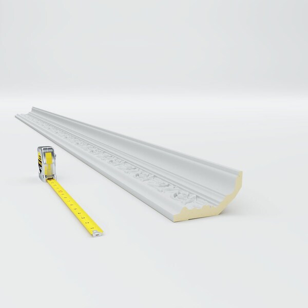 Ekena Millwork 5 1/8"H x 2 7/8"P x 6"F x 94 1/2"L Springtime Crown Moulding - MLD05X02X06SP