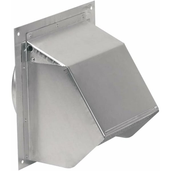 Broan Wall Cap, Steel, Aluminum, For: 6 in Round Duct for Range Hoods and Bath Ventilation Fans - 641