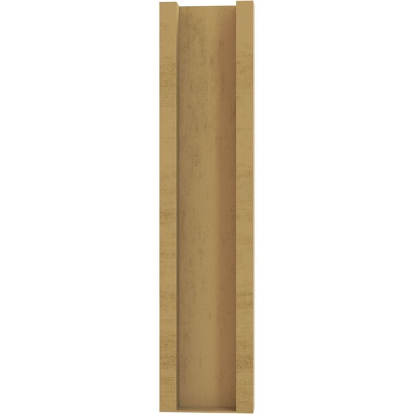 Ekena Millwork 5 1/2-in W x 12-in D x 24-in H Funston Block Rough Cedar Woodgrain TimberThane Outlooker, Primed Tan - OUTUR055X12X24FST44RCPR