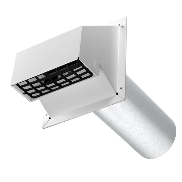 Imperial Mfg Imperial Premium 16.5 in. L X 4 in. D Silver/White Aluminum Wall Exhaust Hood - VT0501-B