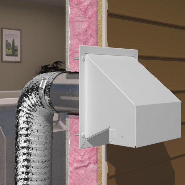 Imperial Mfg Imperial Premium 16.5 in. L X 4 in. D Silver/White Aluminum Wall Exhaust Hood - VT0501-B