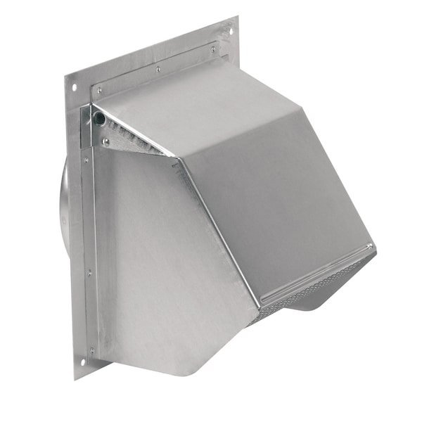 Almo Aluminum Wall Cap for 6-Inch Round Duct Vent Hood with Natural Finish - 641
