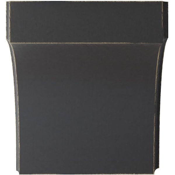 Ekena Millwork 5 1/4"W x 4"D x 6"H Clarksville Wood Vintage Decor Bracket, Black - BKTWD05X04X06CVBL