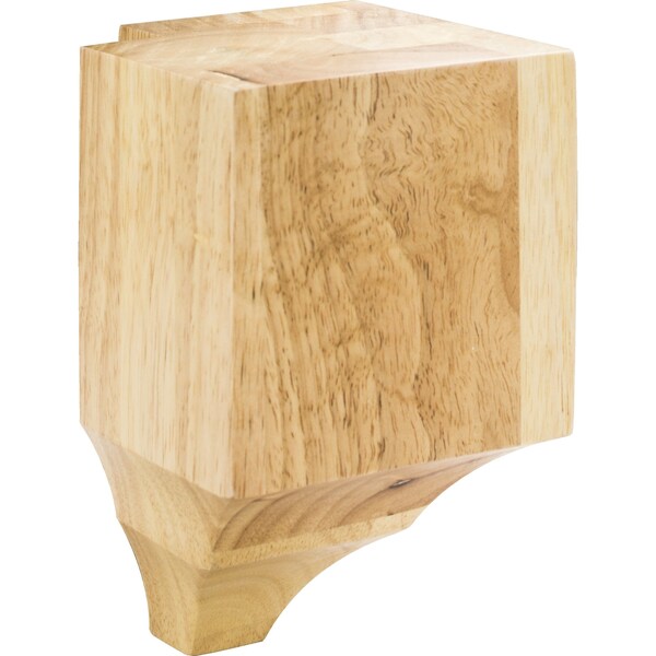 Hardware Resources Rubberwood, 6-1/4" H, 4" W, Unfinished - MCB-3-RW