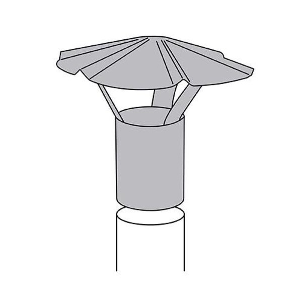 Imperial Mfg Imperial 7 in. Galvanized Steel Chimney Cap - GV2039