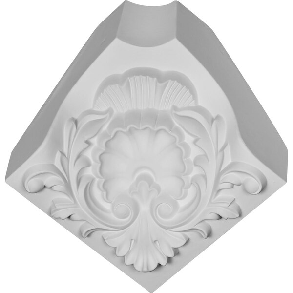 Ekena Millwork 5 7/8"H x 5 7/8"P x 8 1/4"F Shell Crown Moulding Inside Corner - MIC06X06SH