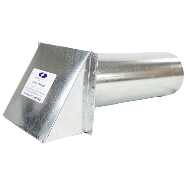Field Controls Intake Vent Cap, 6 in. Size, Aluminum - IAH-6