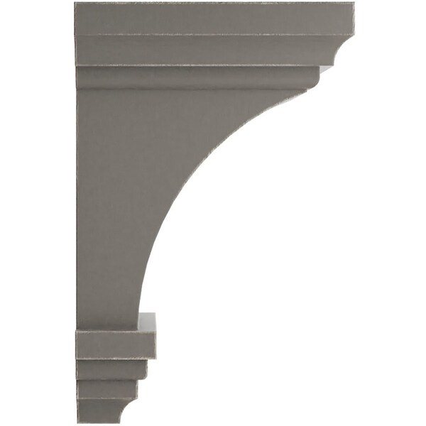 Ekena Millwork 3 1/2"W x 3 3/4"D x 6"H Mini Jefferson Wood Vintage Decor Corbel, Reclaimed Grey - CORWD03X03X06JEGY
