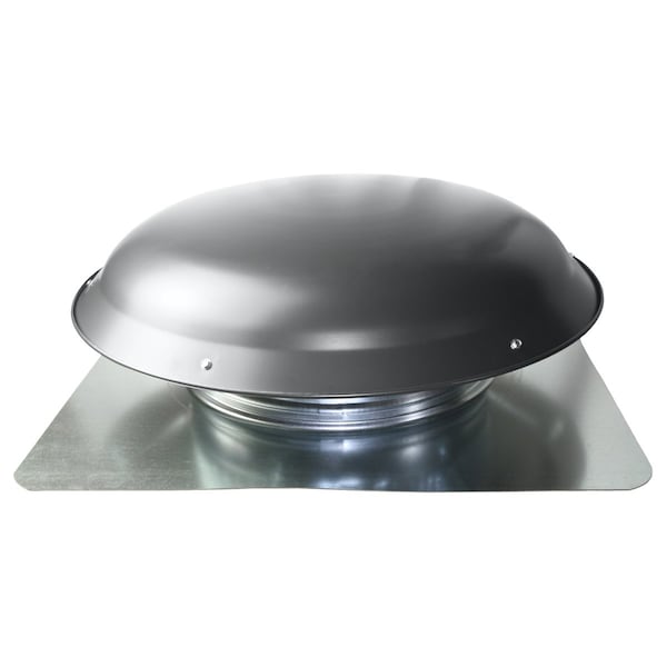 Maxx Air VX25 Series Large Capacity Round Static Vent in Weathered Gray - VX25GREYUPS