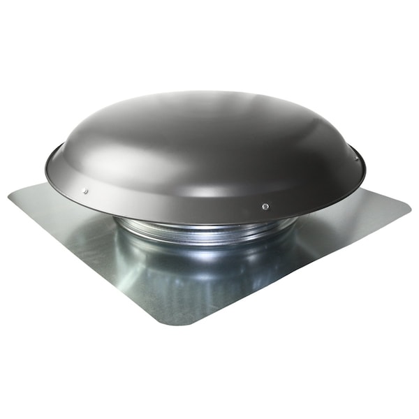 Maxx Air VX25 Series Large Capacity Round Static Vent in Weathered Gray - VX25GREYUPS
