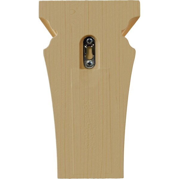 Ekena Millwork 3 1/2"W x 3 3/4"D x 6"H Mini Nevio Wood Corbel, Alder - CORW03X03X06NEAL