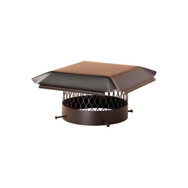 Hy-C Draft King Single Flue Chimney Cap Bolt-On 14" Round Black Galvanized Steel - CBO14