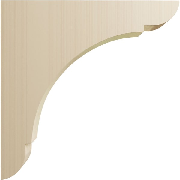 Ekena Millwork 1 3/4"W x 12"D x 12"H Extra Large Olympic Wood Bracket, Rubberwood - BKTW01X12X12OLRW