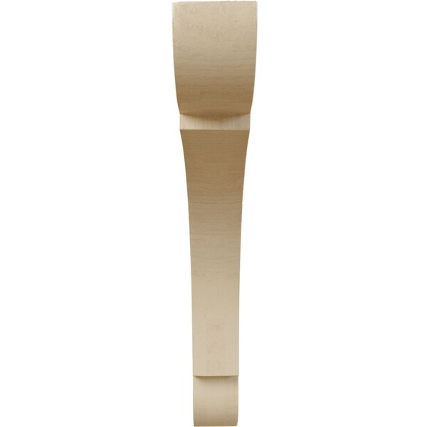 Ekena Millwork 1 3/4"W x 12"D x 12"H Extra Large Olympic Wood Bracket, Rubberwood - BKTW01X12X12OLRW