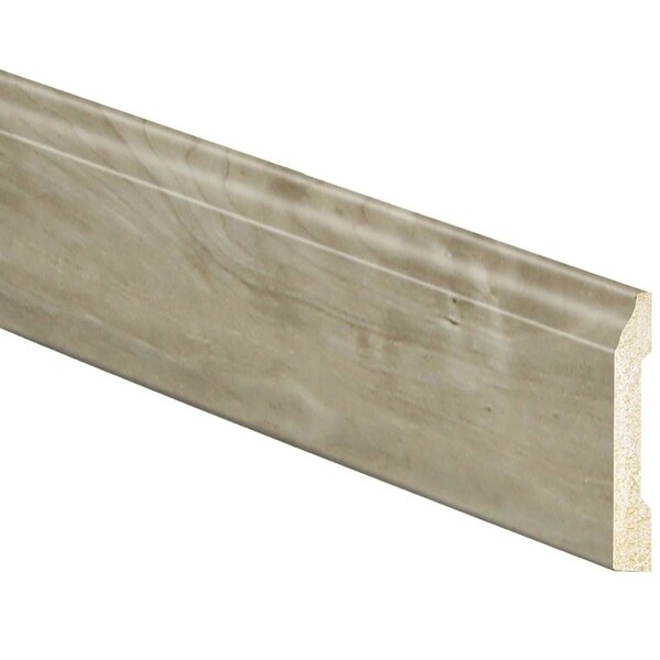 Inteplast Group Baseboard Moulding, 8 ft L, 319 in W, 34 in Thick, Square Edge Profile, Polystyrene - 86230800504