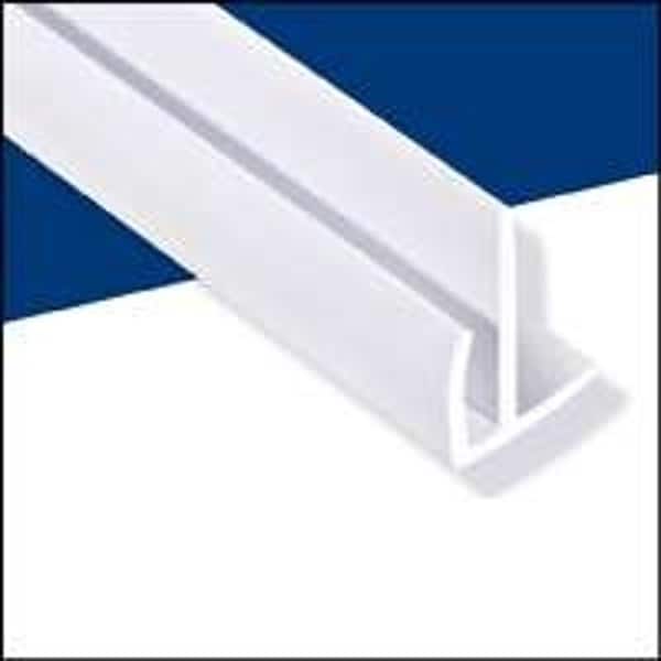Walltuf 92587 Corner Moulding, 8 ft L, Vinyl, White - 9020799