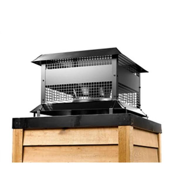 Majestic Pet Majestic Termination Painted Square Cap, Black - ST375