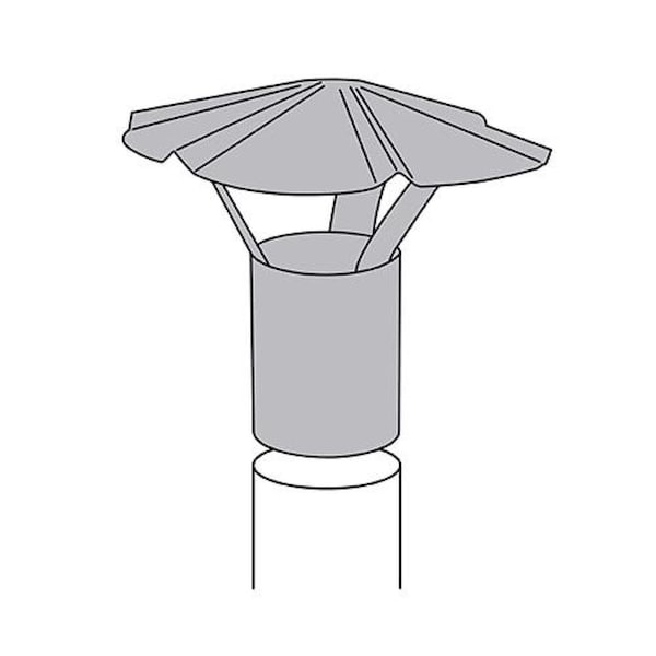 Imperial Mfg Imperial 4 in. Galvanized Steel Chimney Cap - GV2038