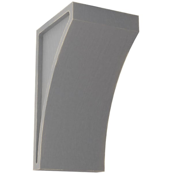 Ekena Millwork 3"W x 3 1/2"D x 6"H Small Lawson Wood Vintage Decor Corbel, Pebble Grey - CORWD03X03X06LWPG