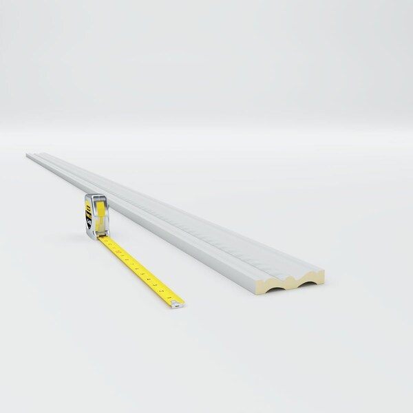 Ekena Millwork Chair Rail, Urethane, 94-1/2 in L, 4 in H, Factory Primed - MLD04X00OS
