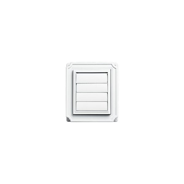 Builders Edge BUILDERS EDGE 140037079001 Exhaust Vent, 12 sq-in Net Free Ventilating Area, White - 140037079001