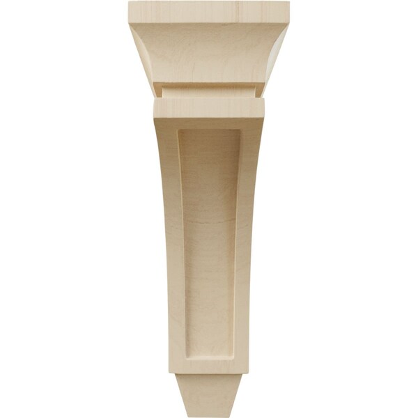 Ekena Millwork 4 1/2"W x 9"D x 14"H Large Lucan Wood Corbel, Rubberwood - CORW05X09X14LURW