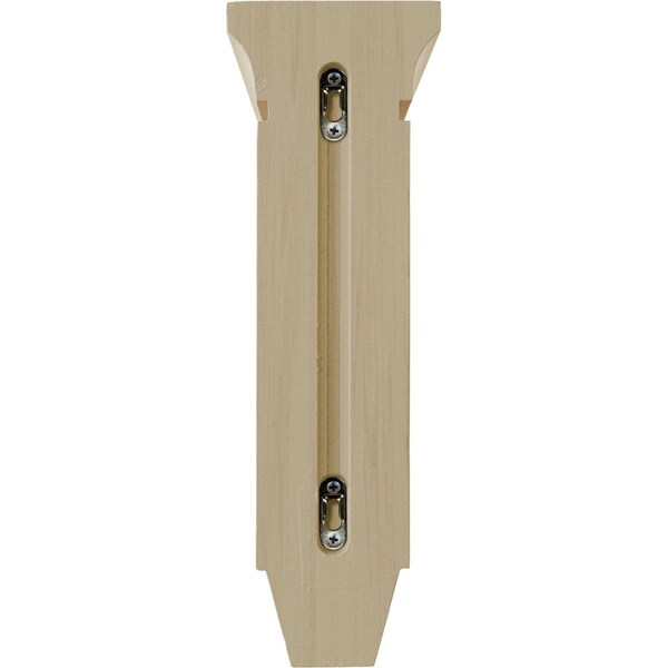 Ekena Millwork 4 1/2"W x 9"D x 14"H Large Lucan Wood Corbel, Rubberwood - CORW05X09X14LURW