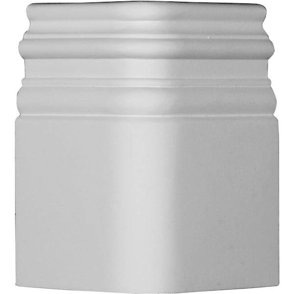 Ekena Millwork 7 3/8"H x 4 3/4"P Hillsborough Baseboard Moulding Outside Corner - BBD07X05HI