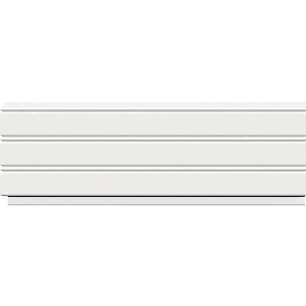 Ekena Millwork 5 1/2"H x 3/8"P x 96"L Beaded Planking Moulding, PVC - MLD05X00X96BPSWPV