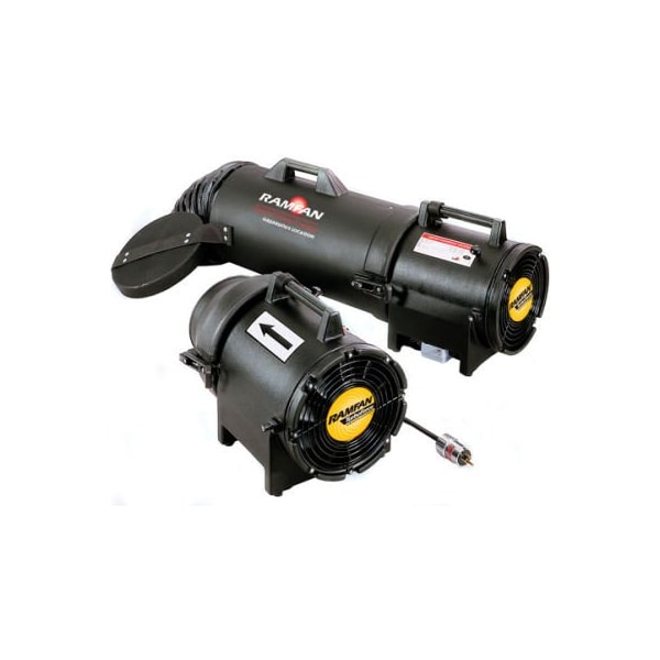 Euramco Safety Ramfan 8in Industrial Intrinsically Safe Blower, 980 CFM, 1/3 HP - EF7002