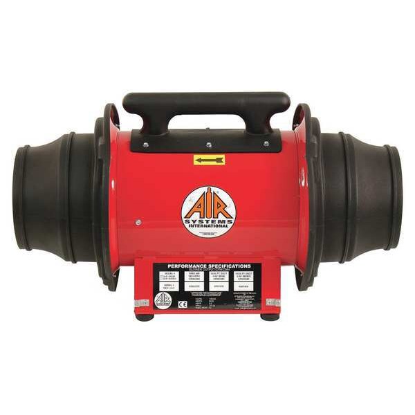 Air Systems Intl Confined Sp Fan, Steel, Red, 10 or 8 In - SVF-10AC50