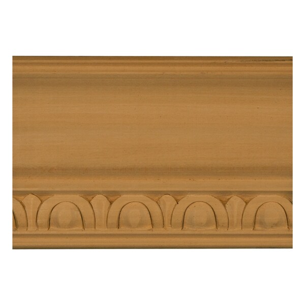 Osborne Wood Products 2 5/8 x 2 5/8 x 96 Simple Egg & Dart Crown Moulding in Basswood - 892012BAS