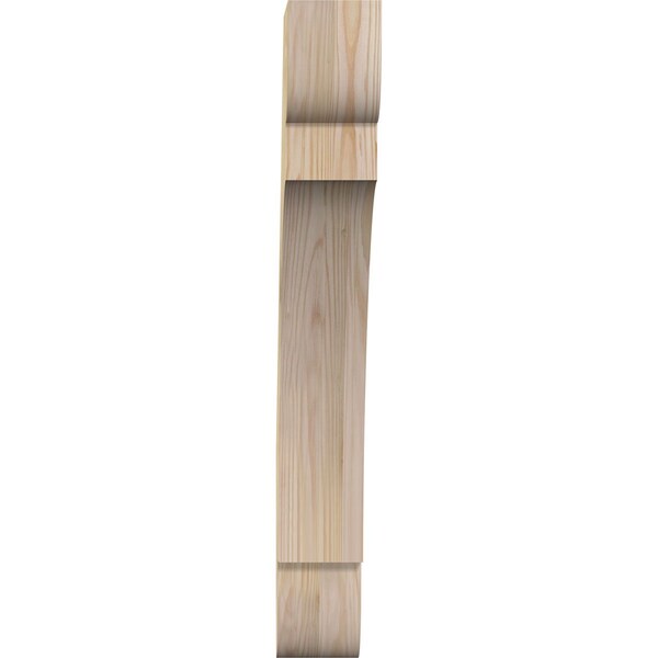 Ekena Millwork 4"W x 18"D x 30"H Olympic Rough Sawn Knee Brace, Douglas Fir - BRC04X18X30OLY00RDF