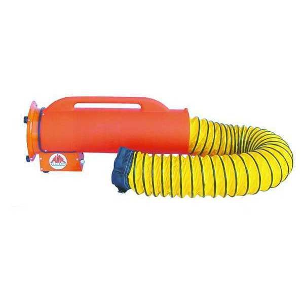 Air Systems Intl Fan, 6 ft. Duct Canister, 8", 12 VDC - SVF-6DCAN